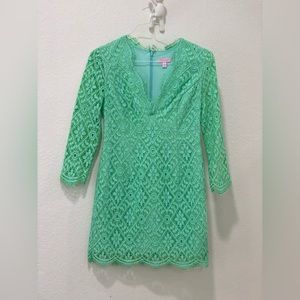 Lilly Pulitzer Eyelet Keylime Mini Dress